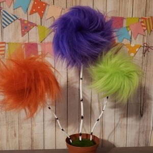 11 Truffula trees various sizes painted pots